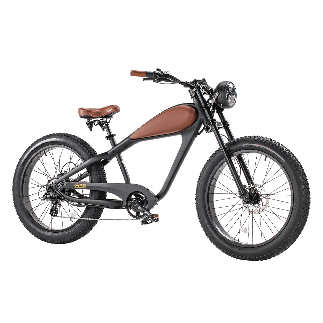 Revi Bikes Cheetah 750W Electric Bike – Vintage Café Racer Style - Wheels of America