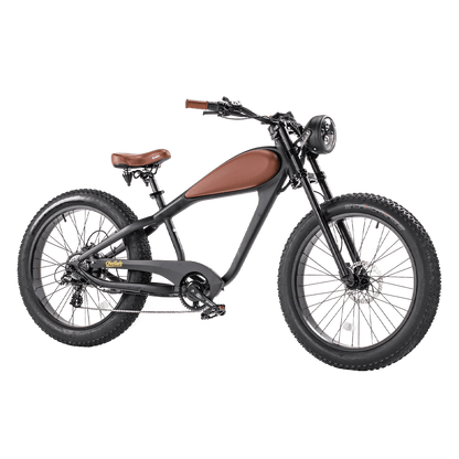 Revi Bikes Cheetah 750W Electric Bike – Vintage Café Racer Style - Wheels of America