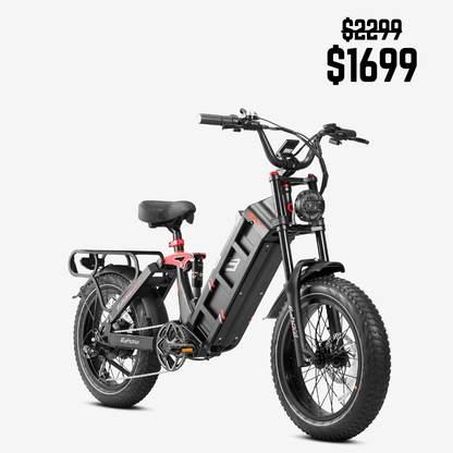 Eahora Juliet II Electric Bike | 52V 60Ah Battery | 34 MPH | All-Terrain Suspension - Wheels of America