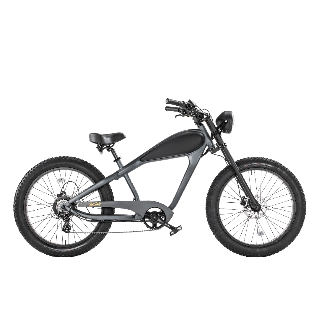 Revi Bikes Cheetah 750W Electric Bike – Vintage Café Racer Style - Wheels of America