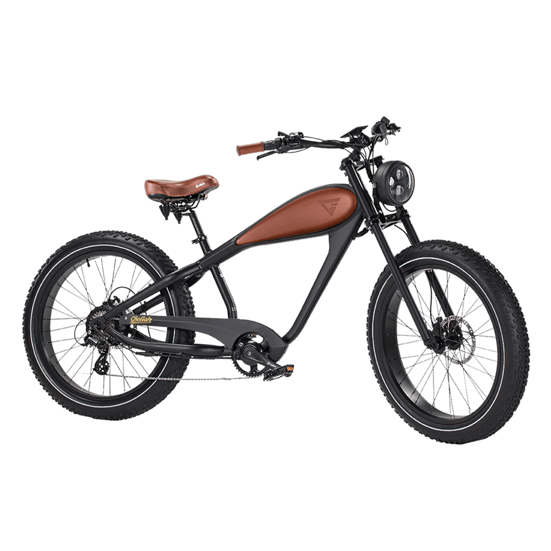 Revi Bikes Cheetah Plus - Café Racer Vintage Electric Bike - Wheels of America