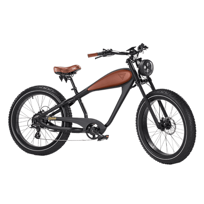 Revi Bikes Cheetah Plus - Café Racer Vintage Electric Bike - Wheels of America