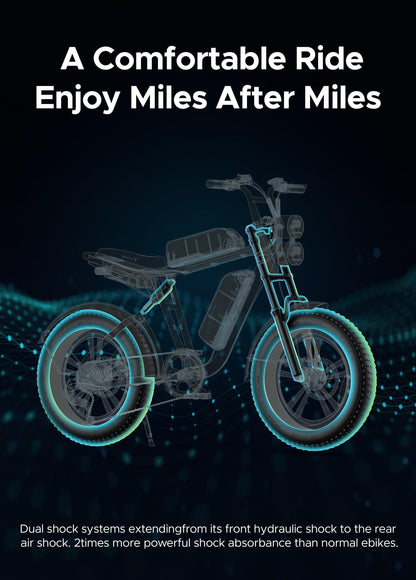 ENGWE M20 1000W Fat Tire Electric Bike | 28MPH - Wheels of America