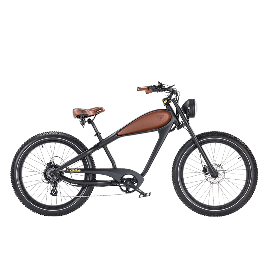 Revi Bikes Cheetah Plus - Café Racer Vintage Electric Bike - Wheels of America