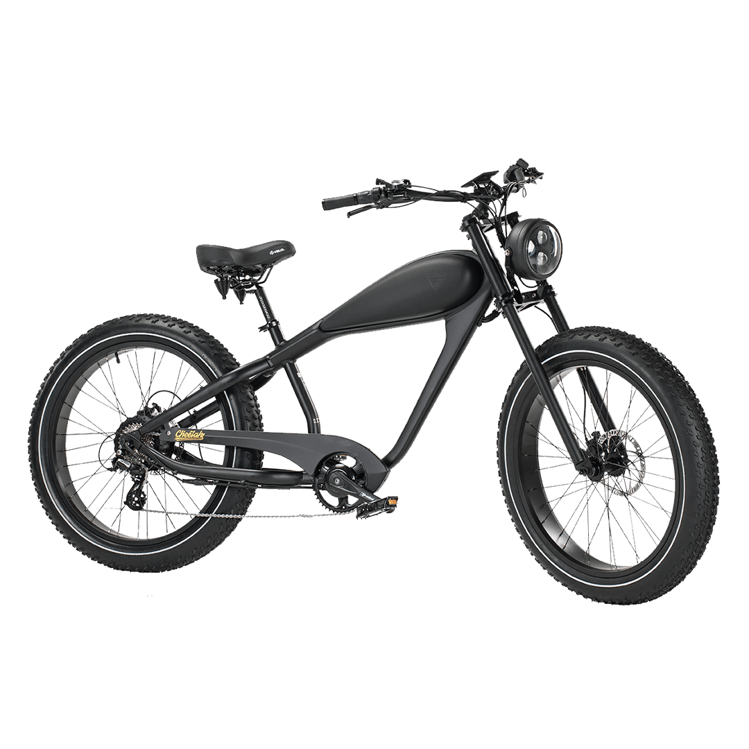 Revi Bikes Cheetah Plus - Café Racer Vintage Electric Bike - Wheels of America