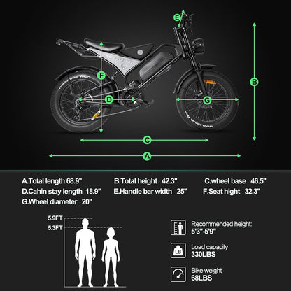 Smartravel Explorer DK400 | All-Terrain Electric Bike - Wheels of America