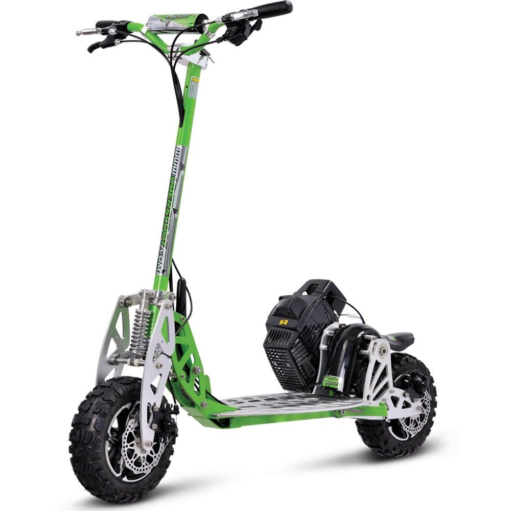 MotoTec/UberScoot 70x 2-Speed Gas Scooter Green - Wheels of America