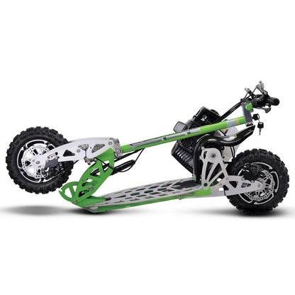 MotoTec/UberScoot 70x 2-Speed Gas Scooter Green - Wheels of America