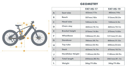 EUNORAU FAT-HS/HUNTER X8 Electric Bike - Wheels of America