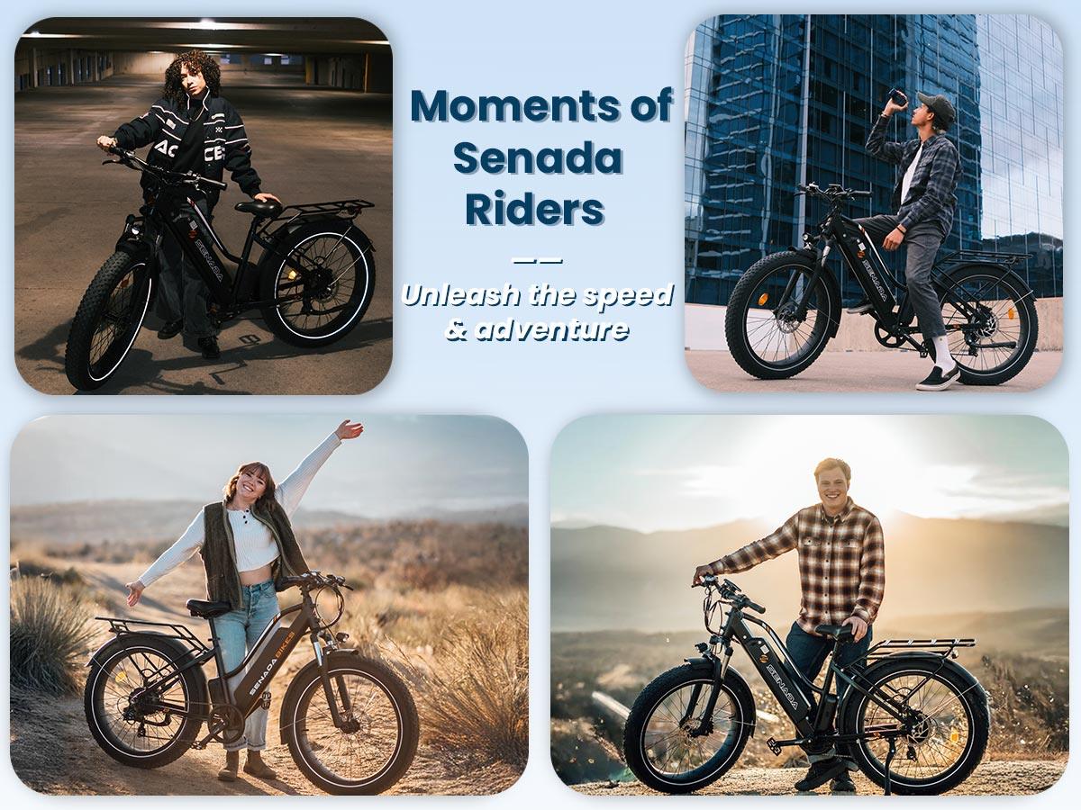 Senada HERALD PLUS: 1000W Fat Tire E-Bike | 80 Miles Range | Hydraulic Brakes & Step-Thru Design - Wheels of America