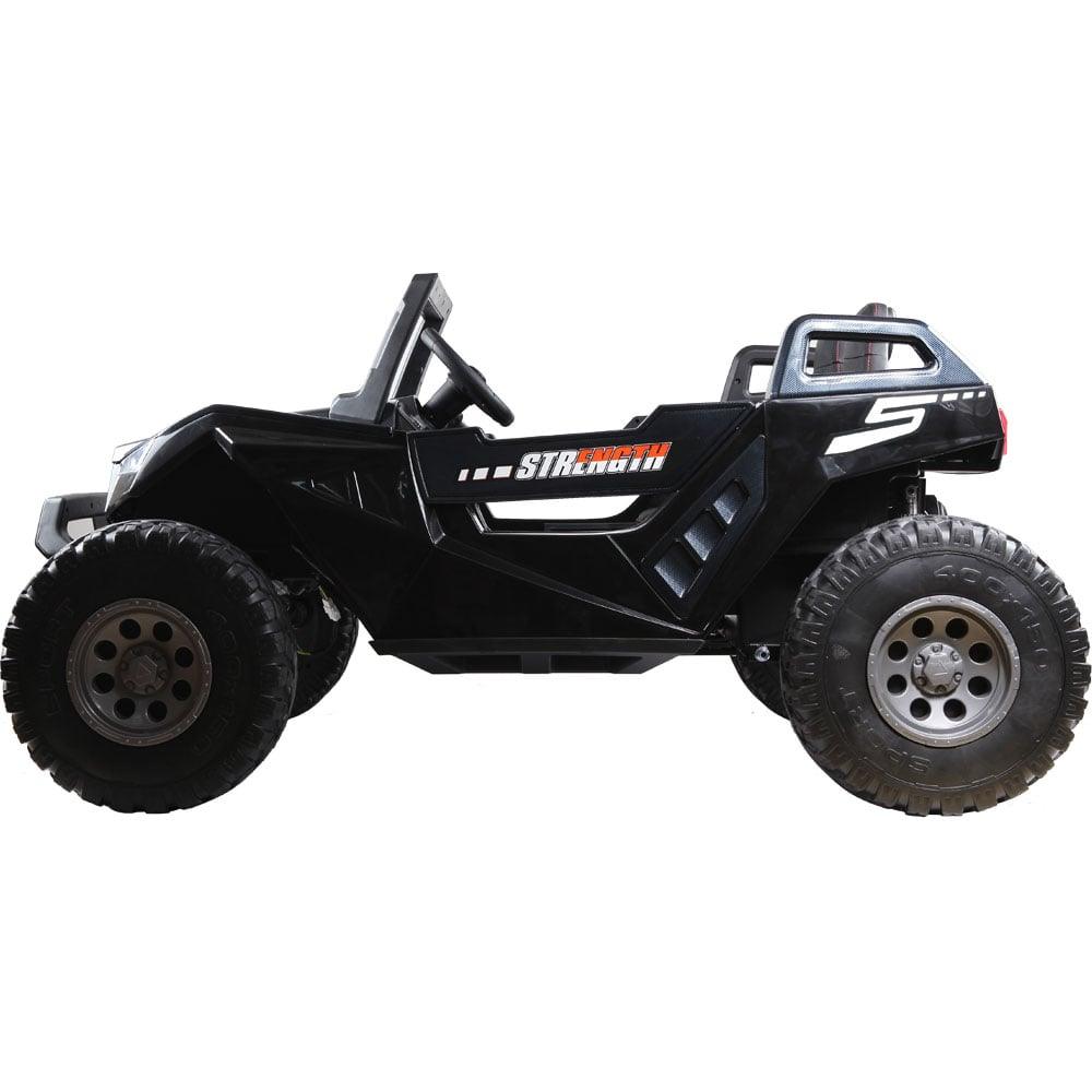 MotoTec Baja UTV 4x4 24v Carbon Fiber Black (2.4ghz RC) - Wheels of America