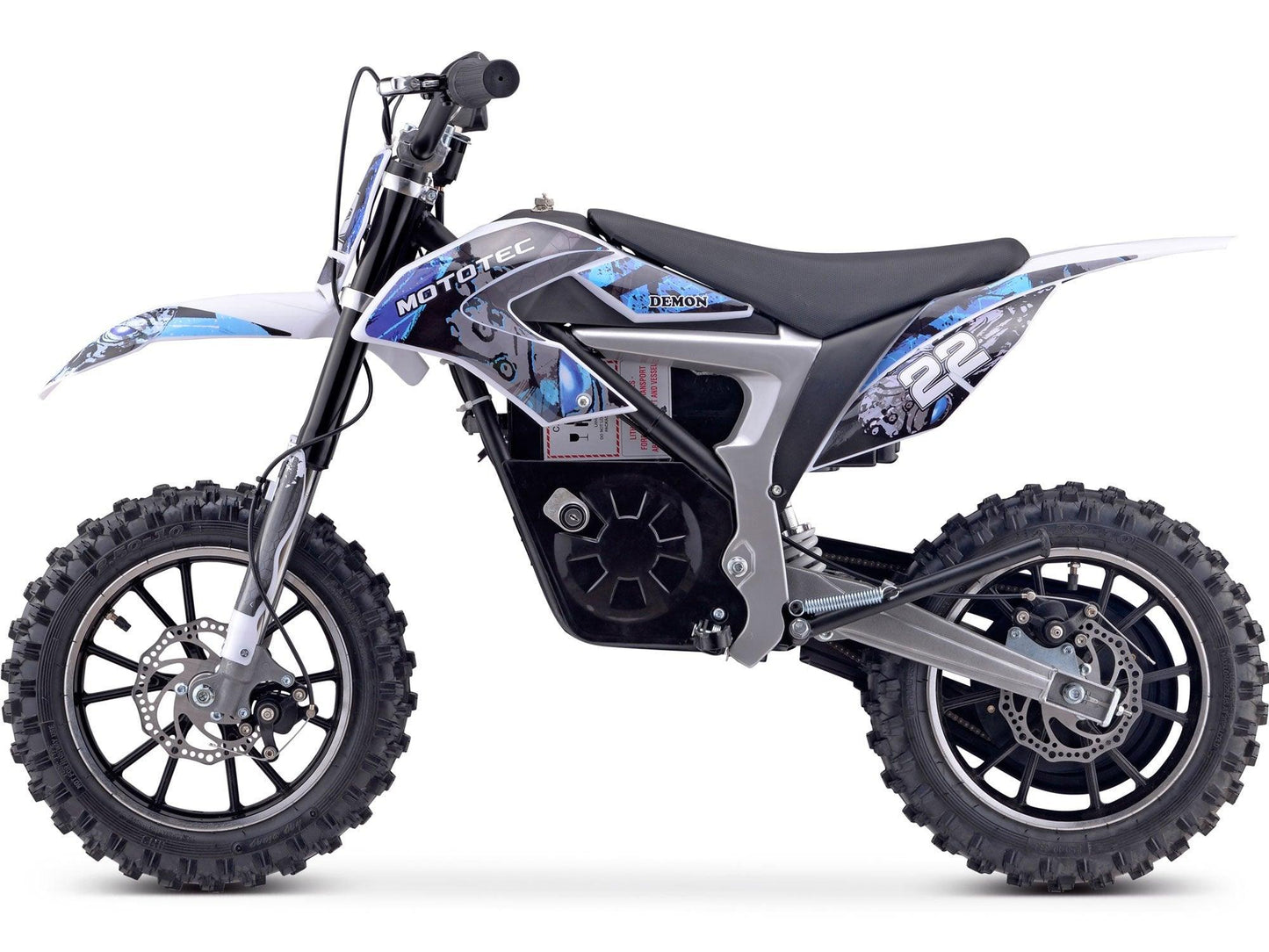 MotoTec 36v 500w Demon Electric Dirt Bike Lithium - Wheels of America