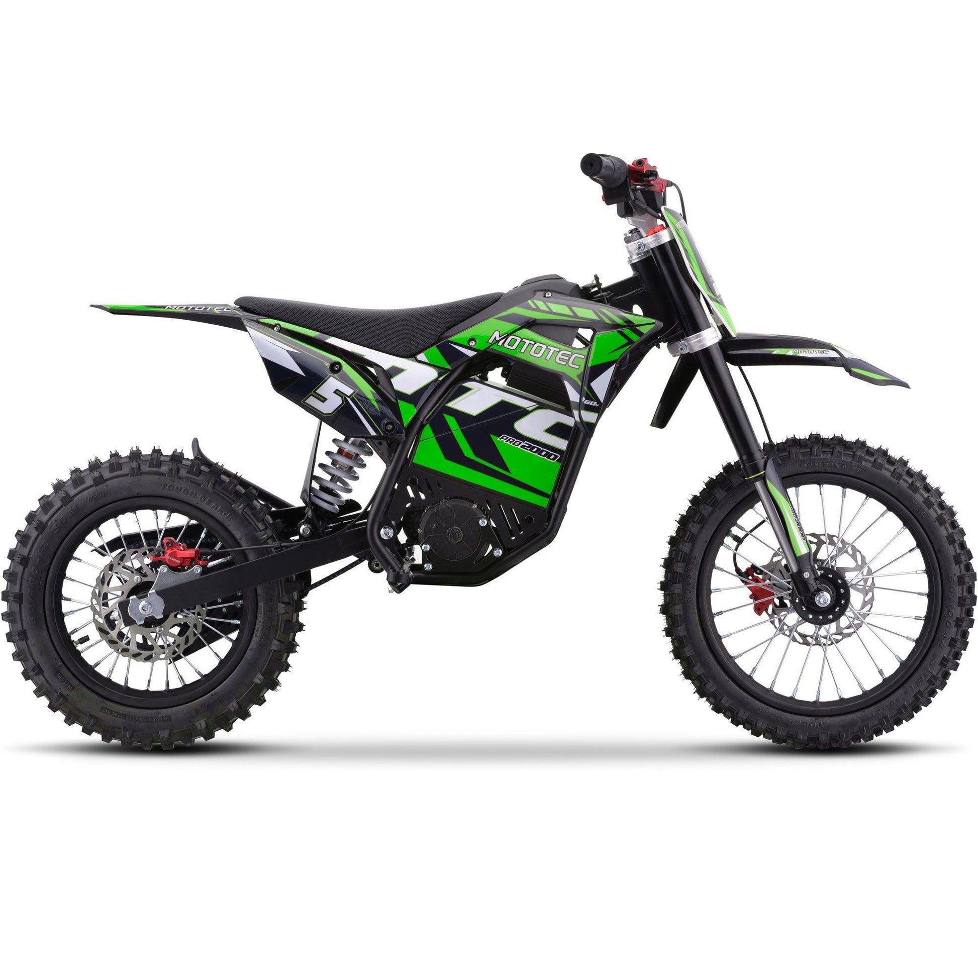 MotoTec 60v Pro Electric Dirt Bike 2000w Lithium - Wheels of America