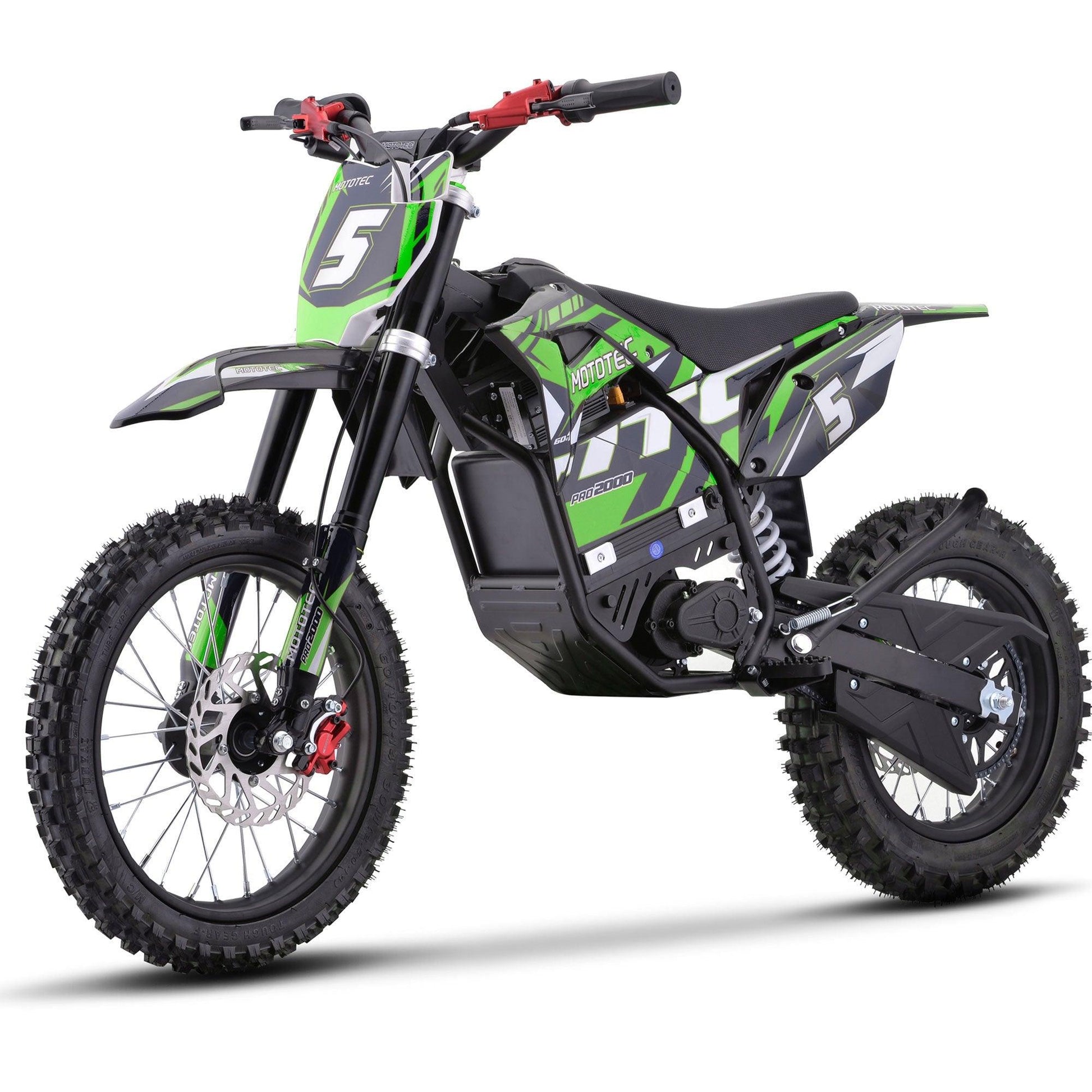 MotoTec 60v Pro Electric Dirt Bike 2000w Lithium - Wheels of America