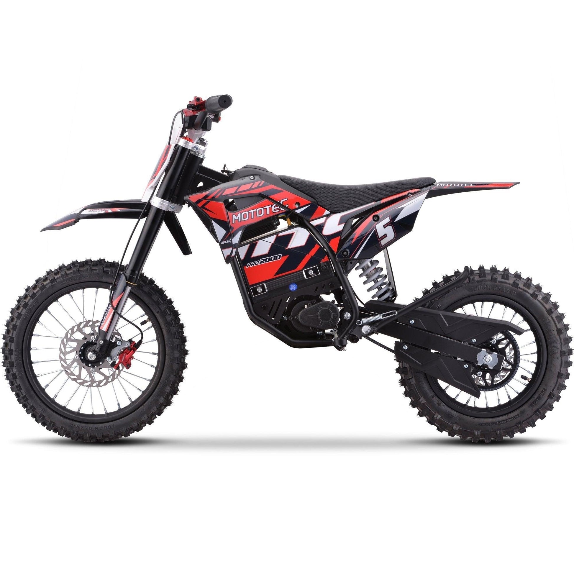 MotoTec 60v Pro Electric Dirt Bike 2000w Lithium - Wheels of America