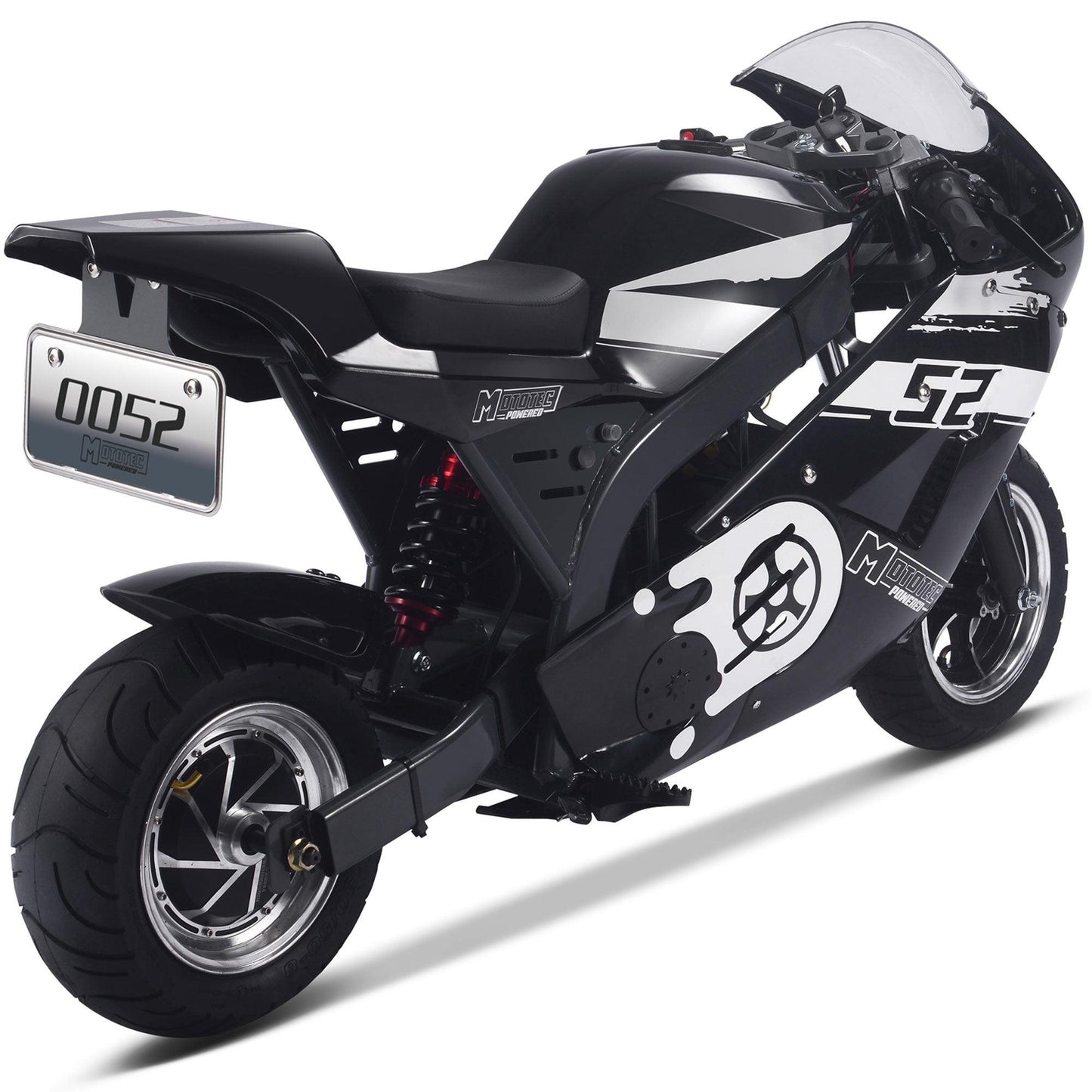 MotoTec 1000w 48v Electric Superbike Black - Wheels of America