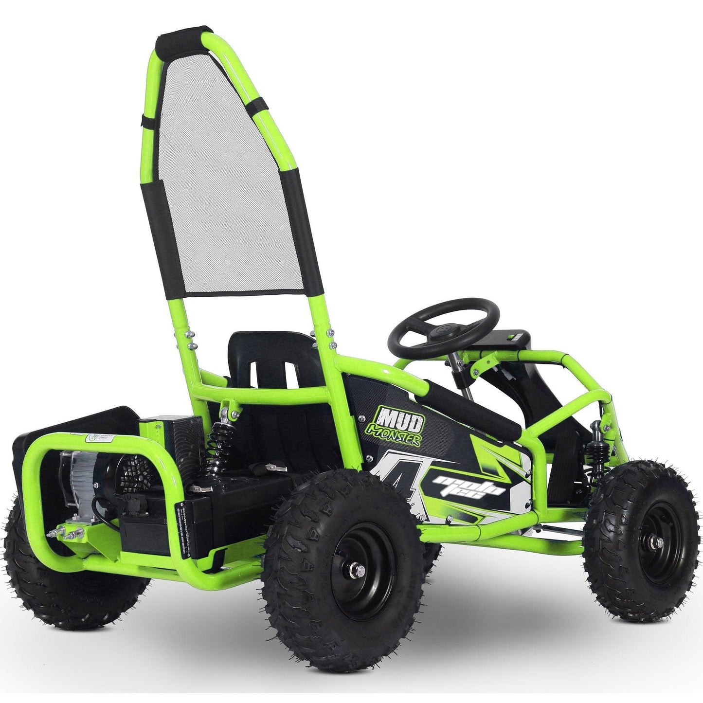 MotoTec Mud Monster Kids Electric 48v 1000w Go Kart Full Suspension - Wheels of America