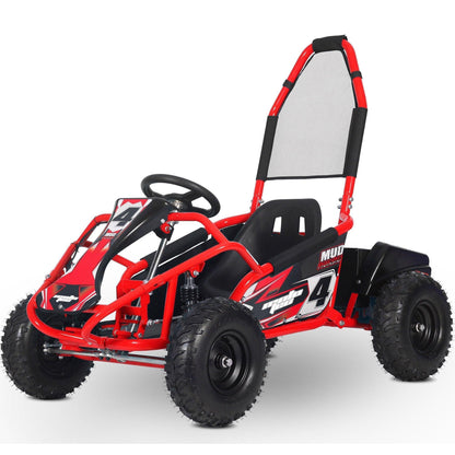 MotoTec Mud Monster Kids Electric 48v 1000w Go Kart Full Suspension - Wheels of America