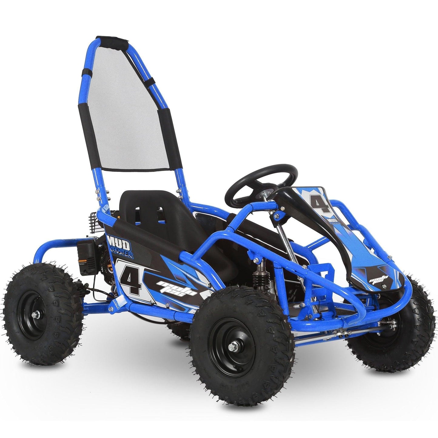 MotoTec Mud Monster Kids Gas Powered 98cc Go Kart Full Suspension - Wheels of America