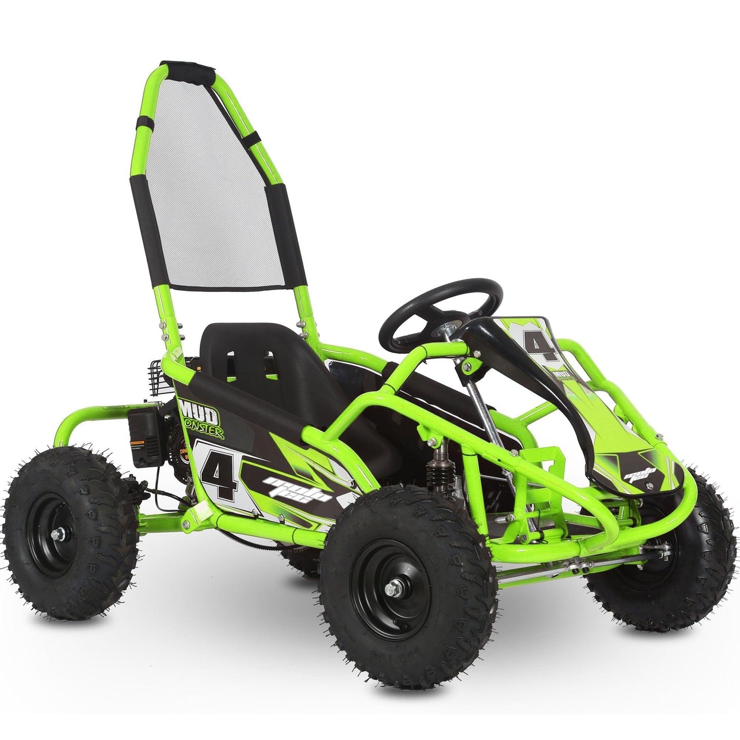 MotoTec Mud Monster Kids Gas Powered 98cc Go Kart Full Suspension - Wheels of America