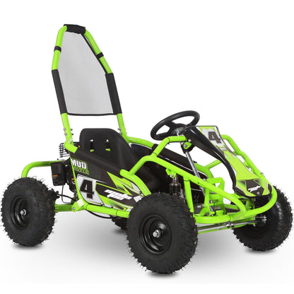 MotoTec Mud Monster Kids Gas Powered 98cc Go Kart Full Suspension - Wheels of America