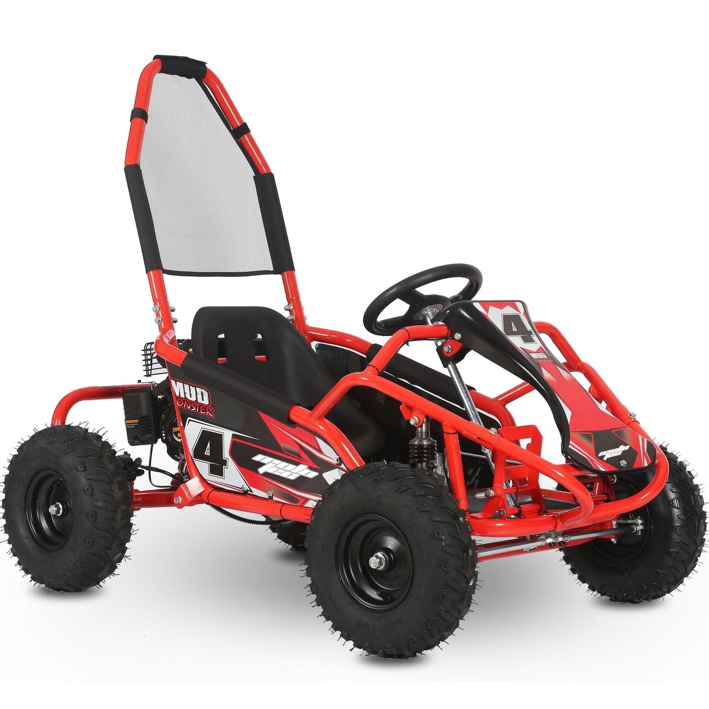 MotoTec Mud Monster Kids Gas Powered 98cc Go Kart Full Suspension - Wheels of America