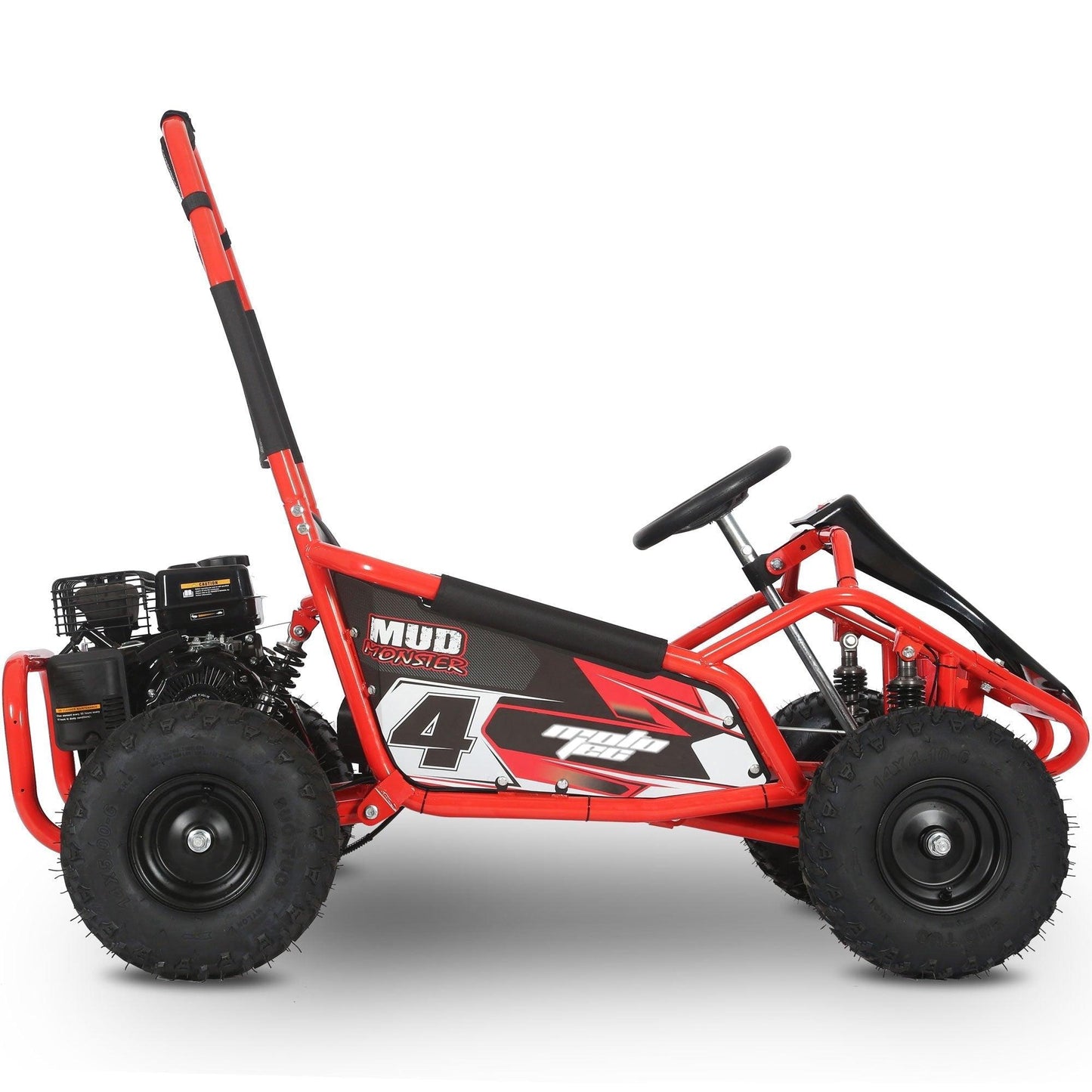 MotoTec Mud Monster Kids Gas Powered 98cc Go Kart Full Suspension - Wheels of America