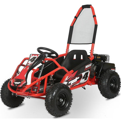 MotoTec Mud Monster Kids Gas Powered 98cc Go Kart Full Suspension - Wheels of America