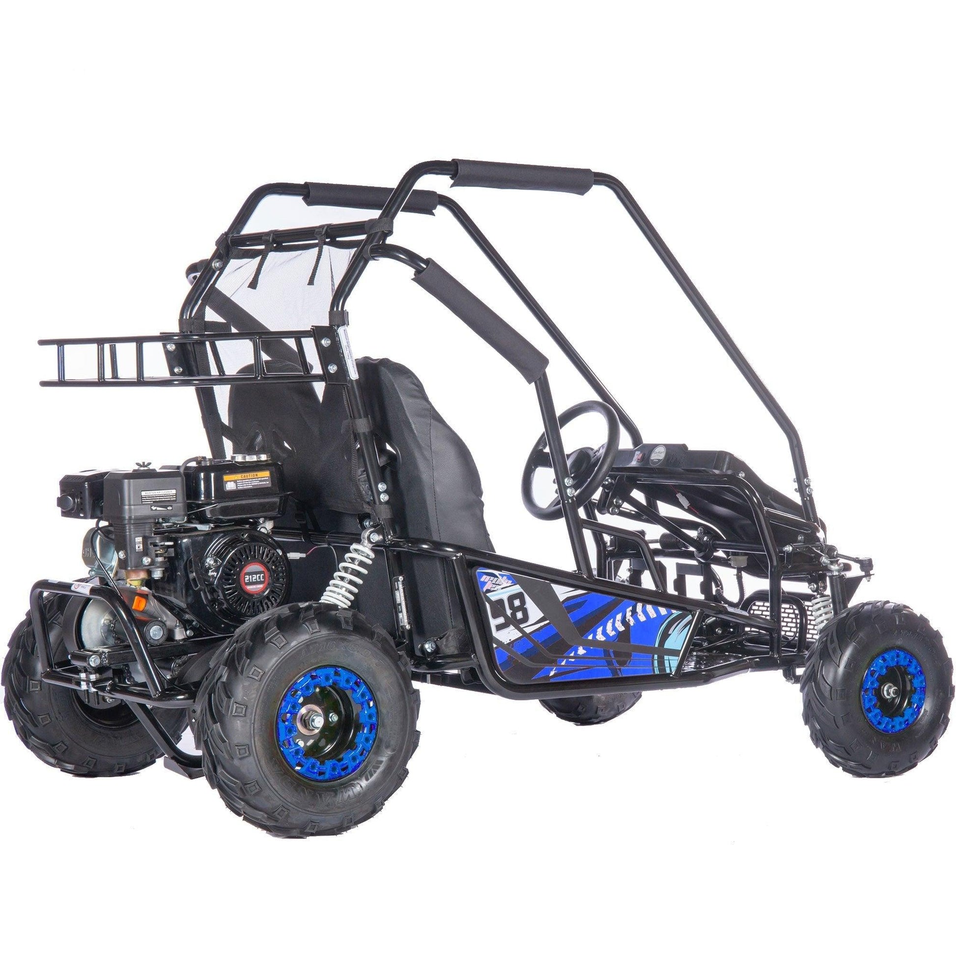 MotoTec Mud Monster XL 212cc 2 Seat Go Kart Full Suspension - Wheels of America