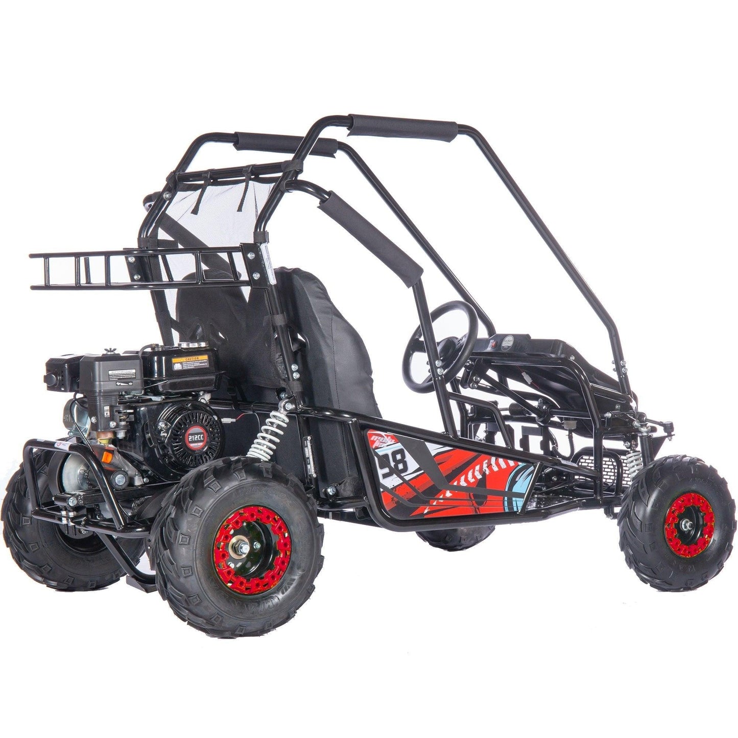 MotoTec Mud Monster XL 212cc 2 Seat Go Kart Full Suspension - Wheels of America