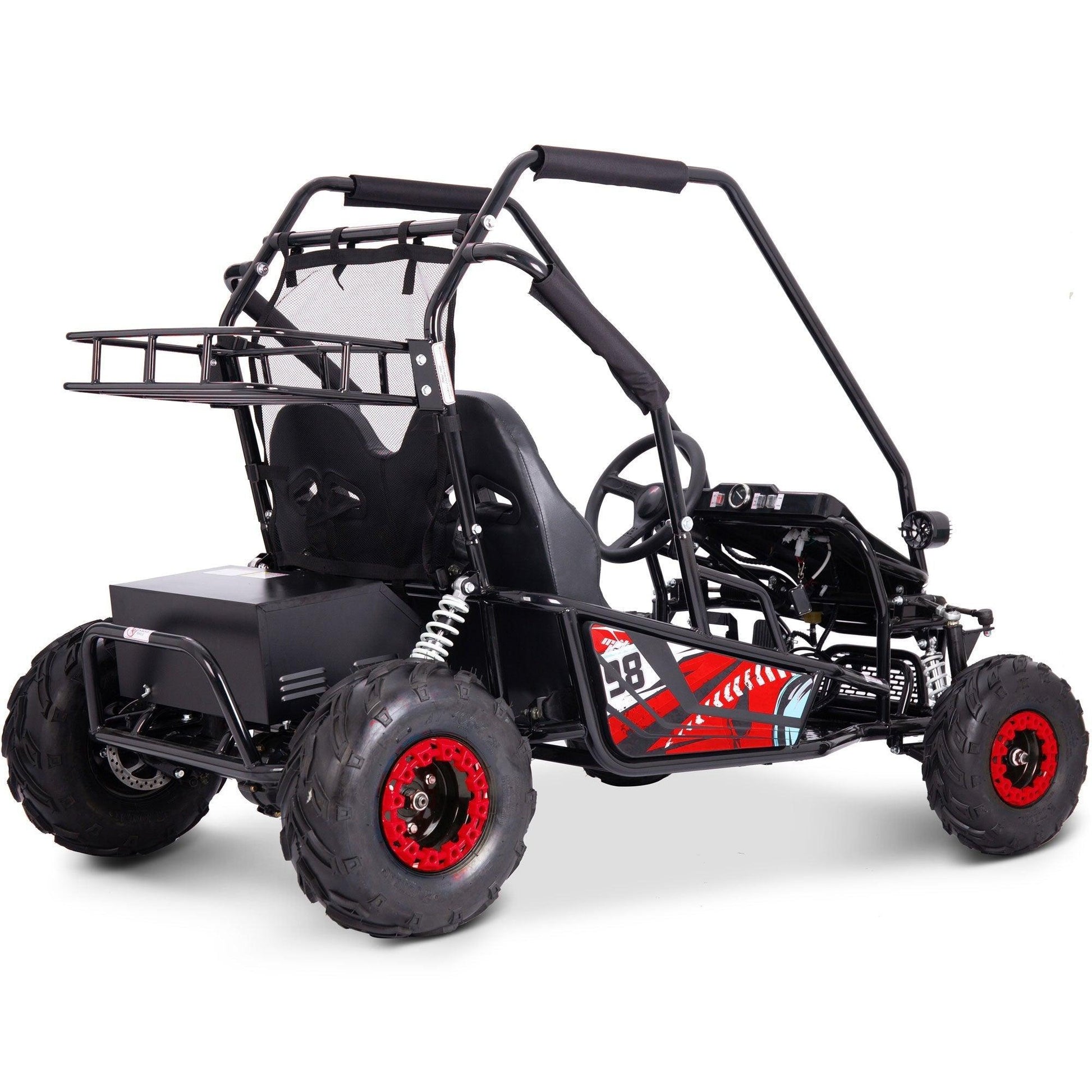 MotoTec Mud Monster XL 60v 2000w Electric Go Kart Full Suspension - Wheels of America