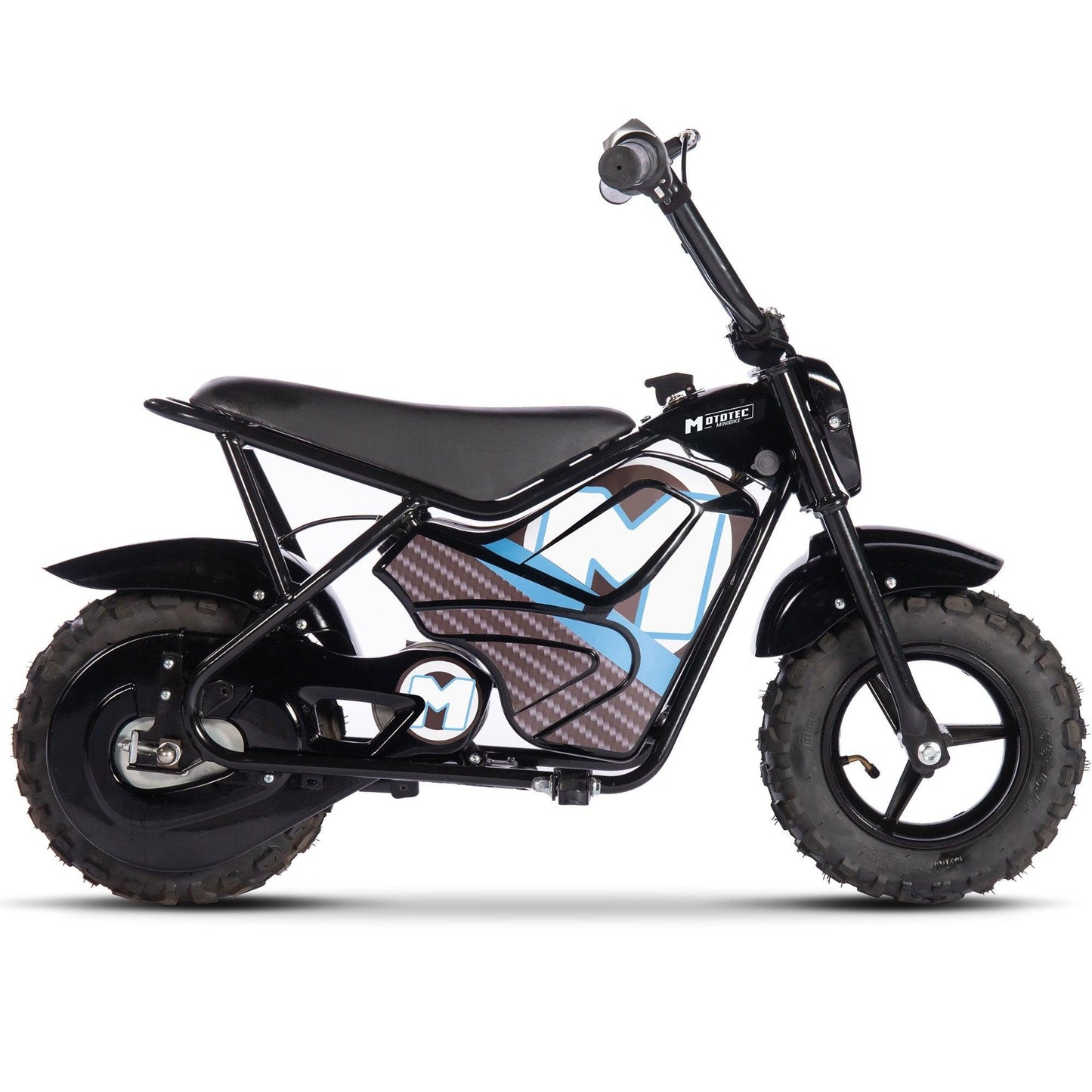 MotoTec 24v 250w Electric Powered Mini Bike Black - Wheels of America