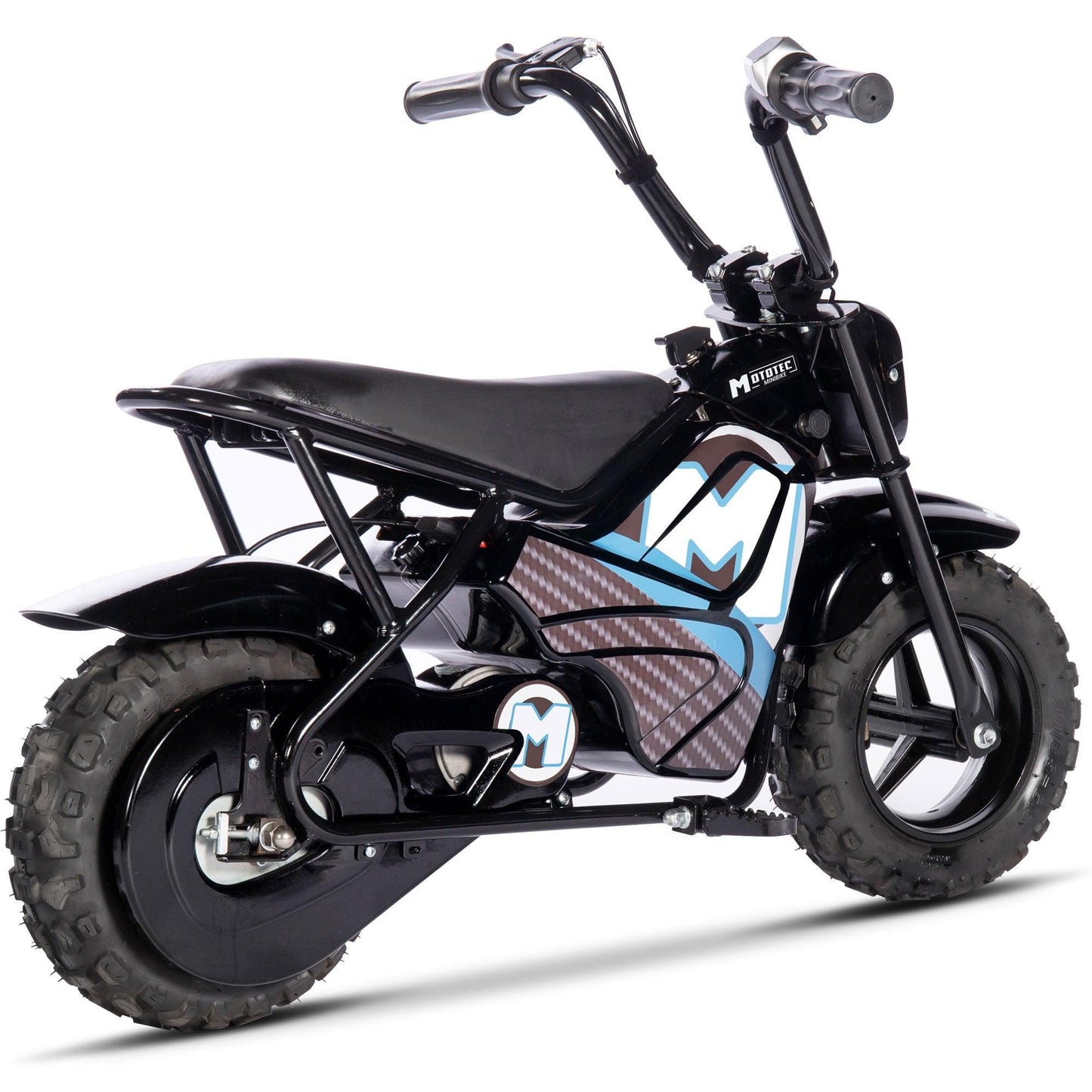 MotoTec 24v 250w Electric Powered Mini Bike Black - Wheels of America