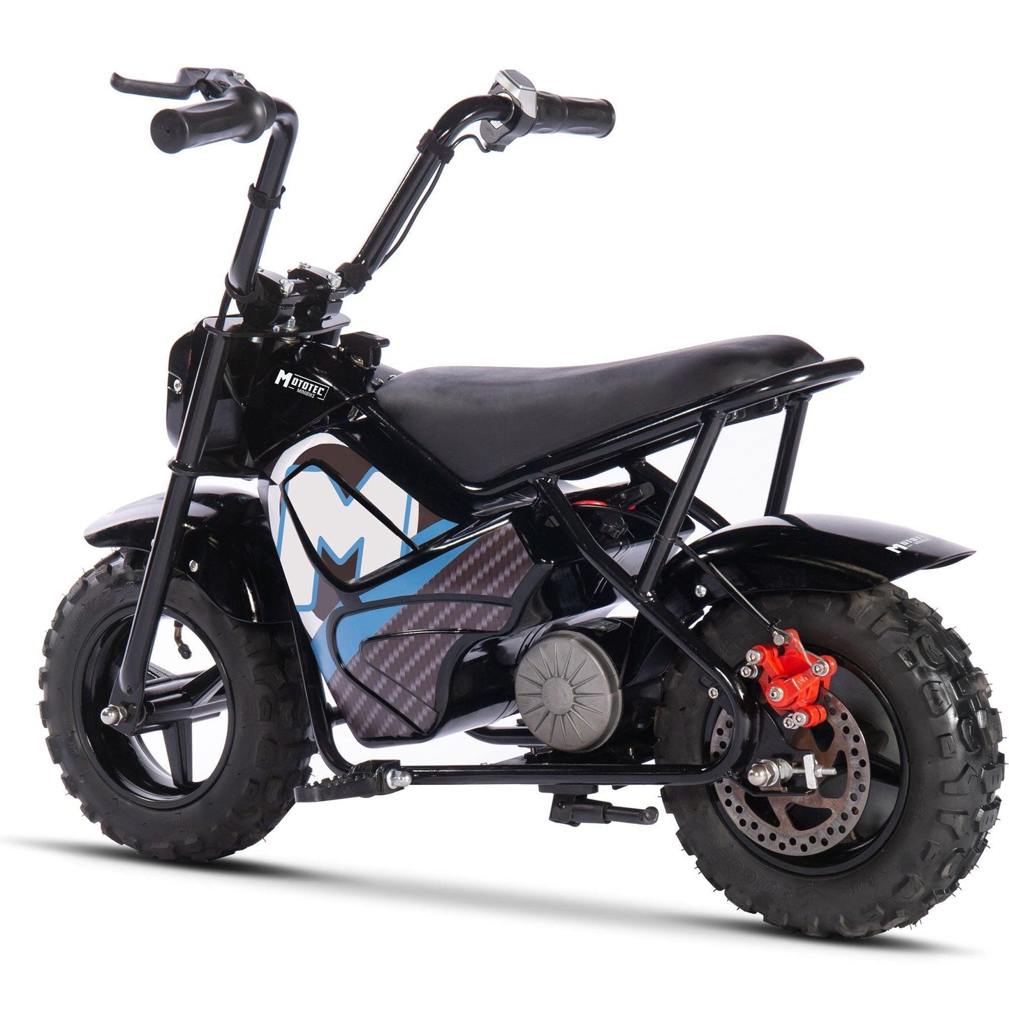 MotoTec 24v 250w Electric Powered Mini Bike Black - Wheels of America