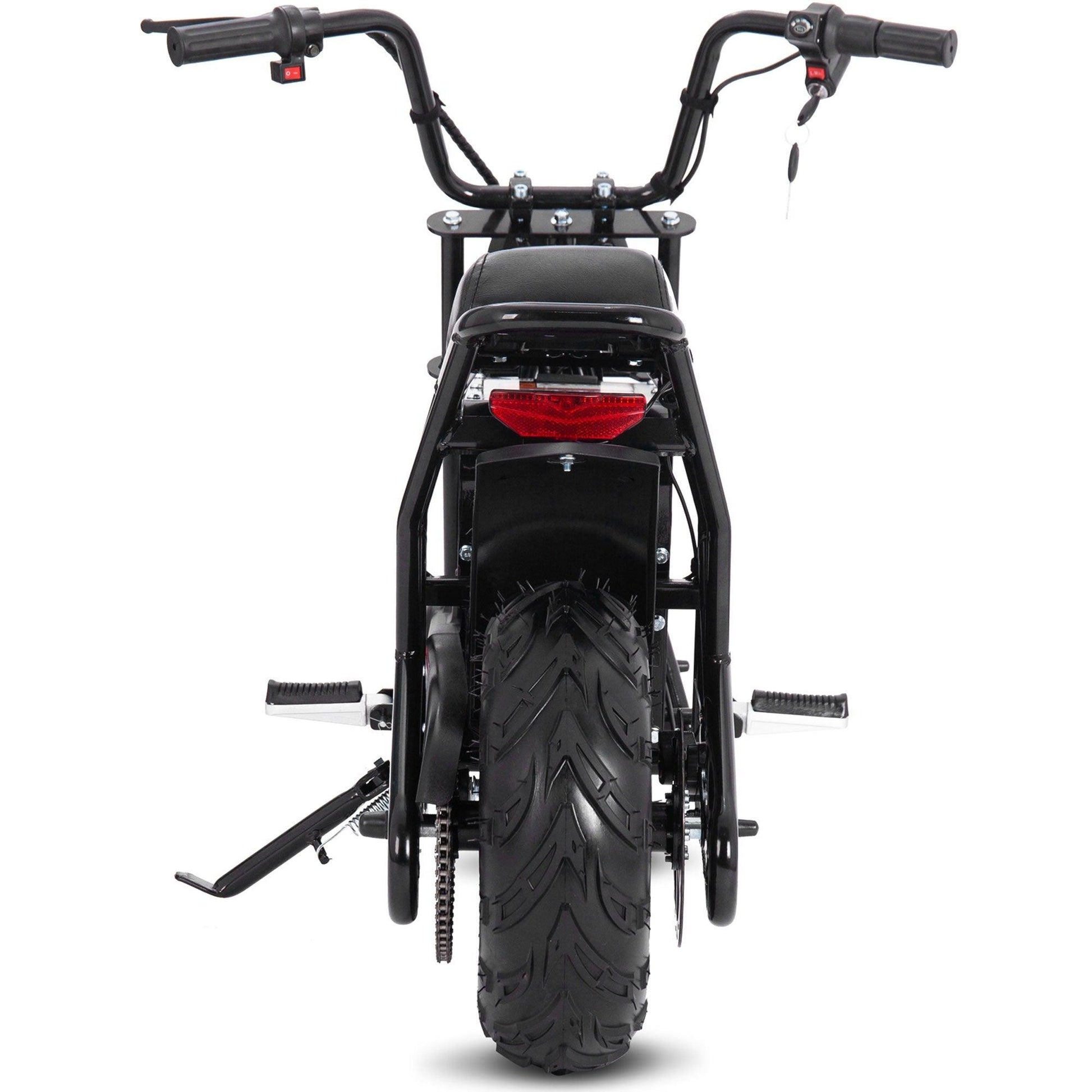 MotoTec 48v 1000w Electric Powered Mini Bike Black - Wheels of America