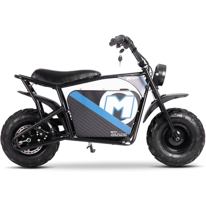 MotoTec 48v 1000w Electric Powered Mini Bike Black - Wheels of America