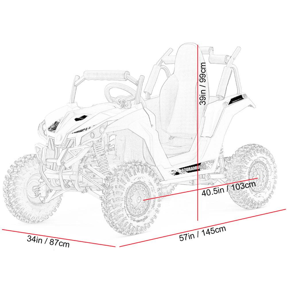 MotoTec Raider Kids UTV 48v 1200w Full Suspension - Wheels of America