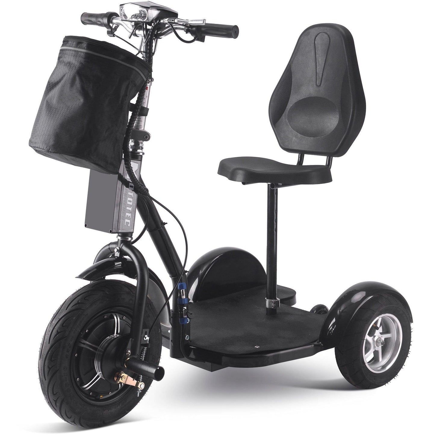 MotoTec Electric Trike 48v 1000w Lithium Black - Wheels of America