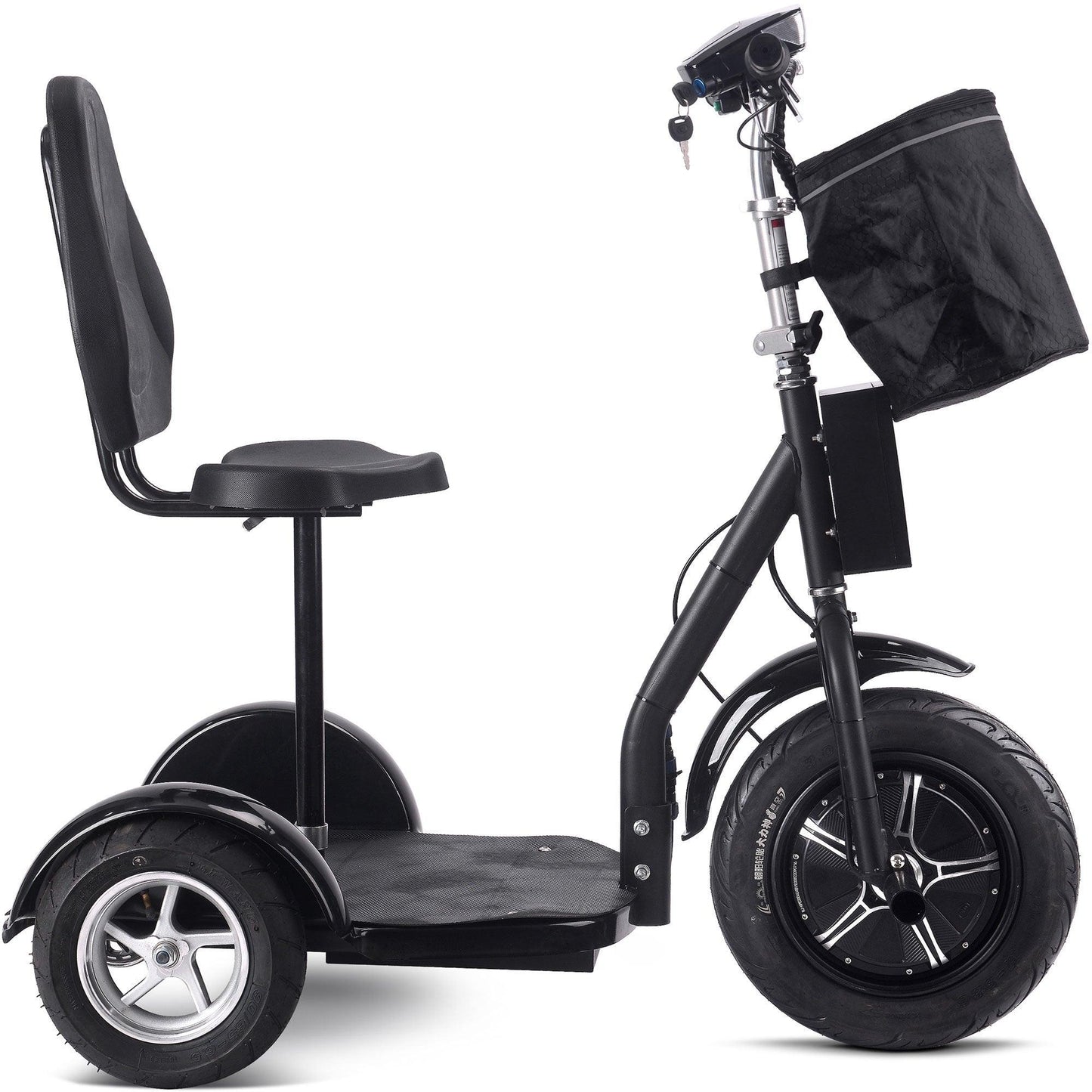 MotoTec Electric Trike 48v 1000w Lithium Black - Wheels of America