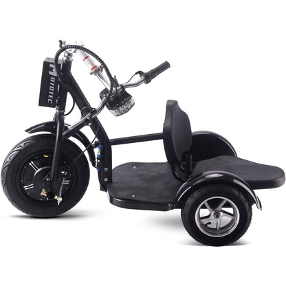 MotoTec Electric Trike 48v 1000w Lithium Black - Wheels of America