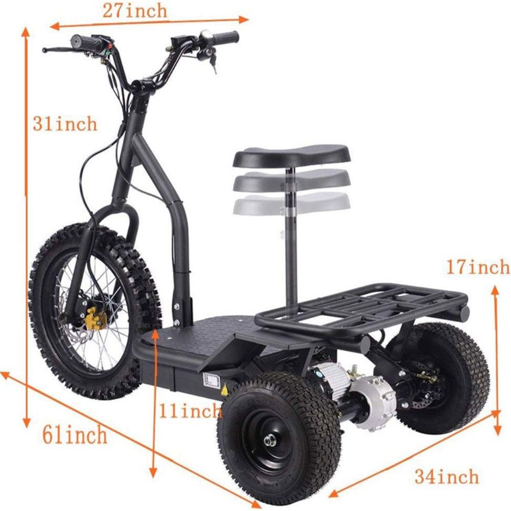 MotoTec Electric Trike 48v 1200w - Wheels of America