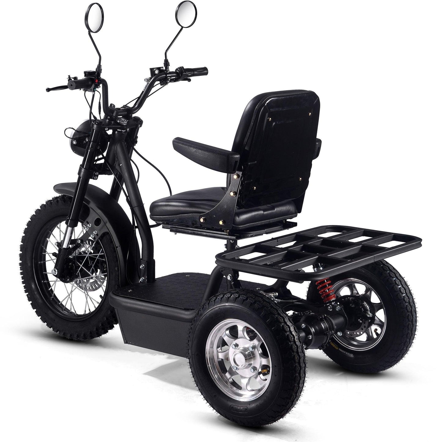 MotoTec Electric Trike 60v 1800w Black - Wheels of America