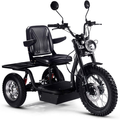 MotoTec Electric Trike 60v 1800w Black - Wheels of America