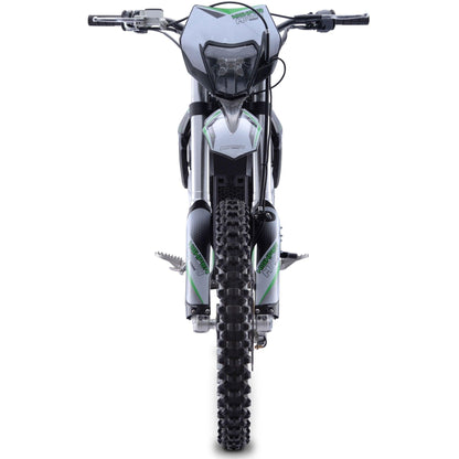 MotoTec Venom 72v 12000w Electric Dirt Bike White - Wheels of America