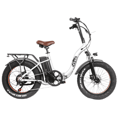 NAKTO Folding OX Steady 20" Folding Fat Tire Electric Bike - Wheels of America