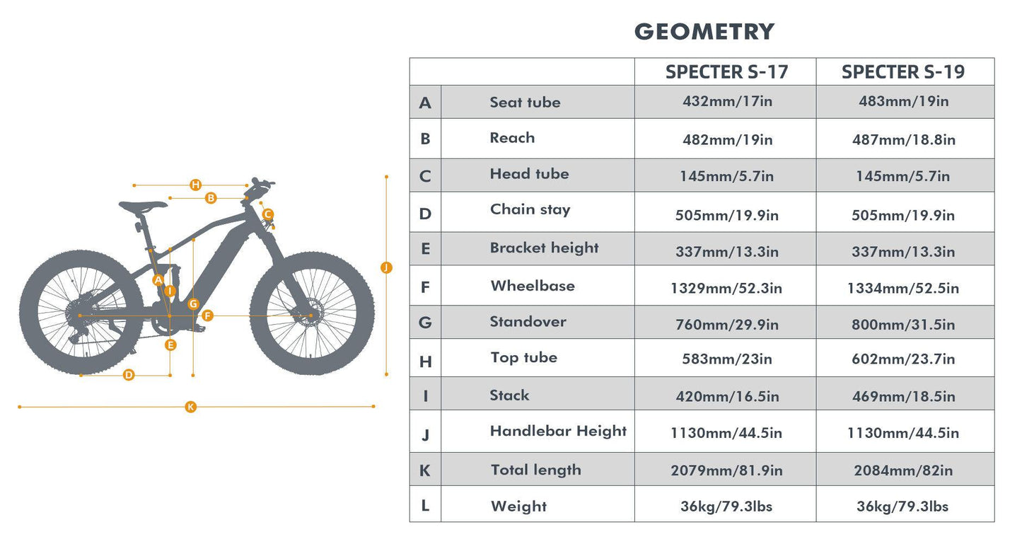 EUNORAU SPECTER-S/HUNTER X9 1000W Electric Mountain Bike - Wheels of America