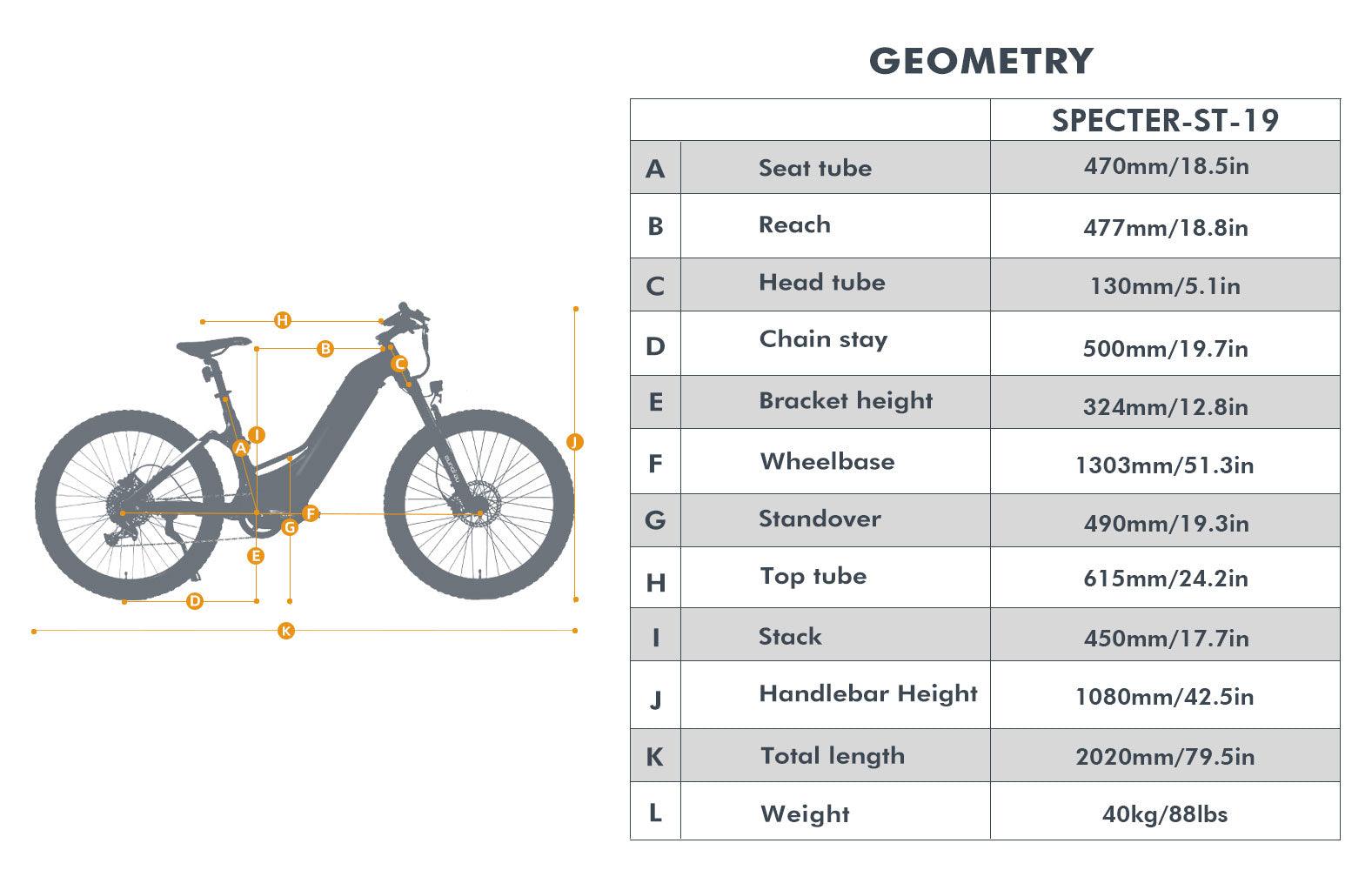 EUNORAU Specter-ST 1000W Electric Bike - Wheels of America