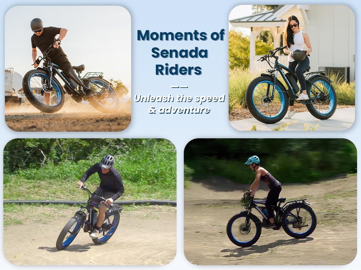 Senada ARCHON PLUS Fat Tire Off-Road E-Bike | 1000W Motor, 78-Mile Range - Wheels of America