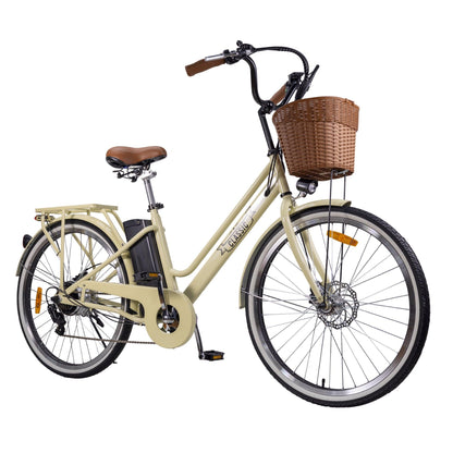 NAKTO Classic 26" City Electric Bicycle - Wheels of America