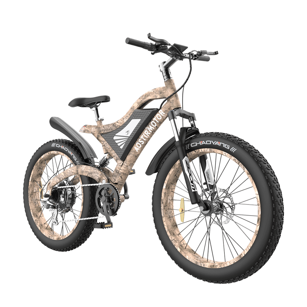 Aostirmotor Snakeskin Grain 1500W Mountain E-Bike S18 - Wheels of America